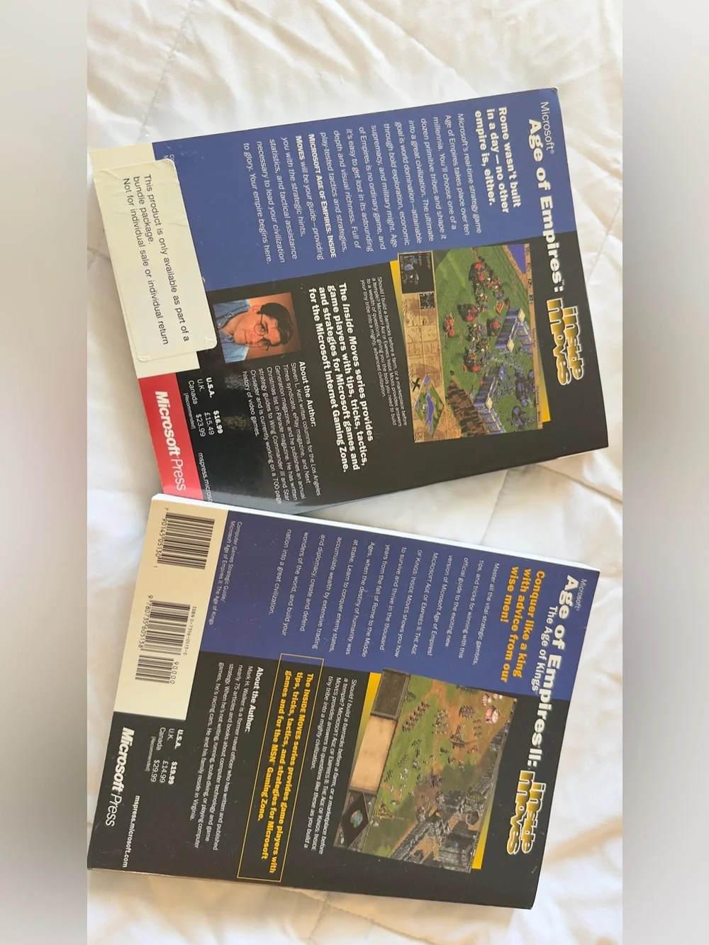 Vintage Age of Empires I & II Official Strategy Guide Manuals – Microsoft Press